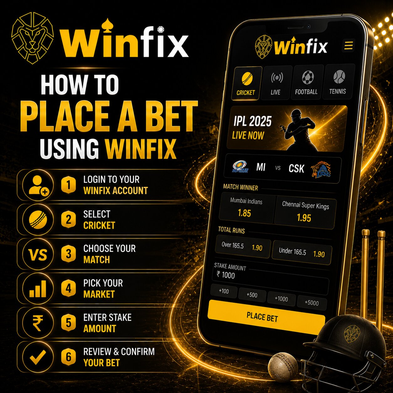 How to Place a Bet Using Winfix