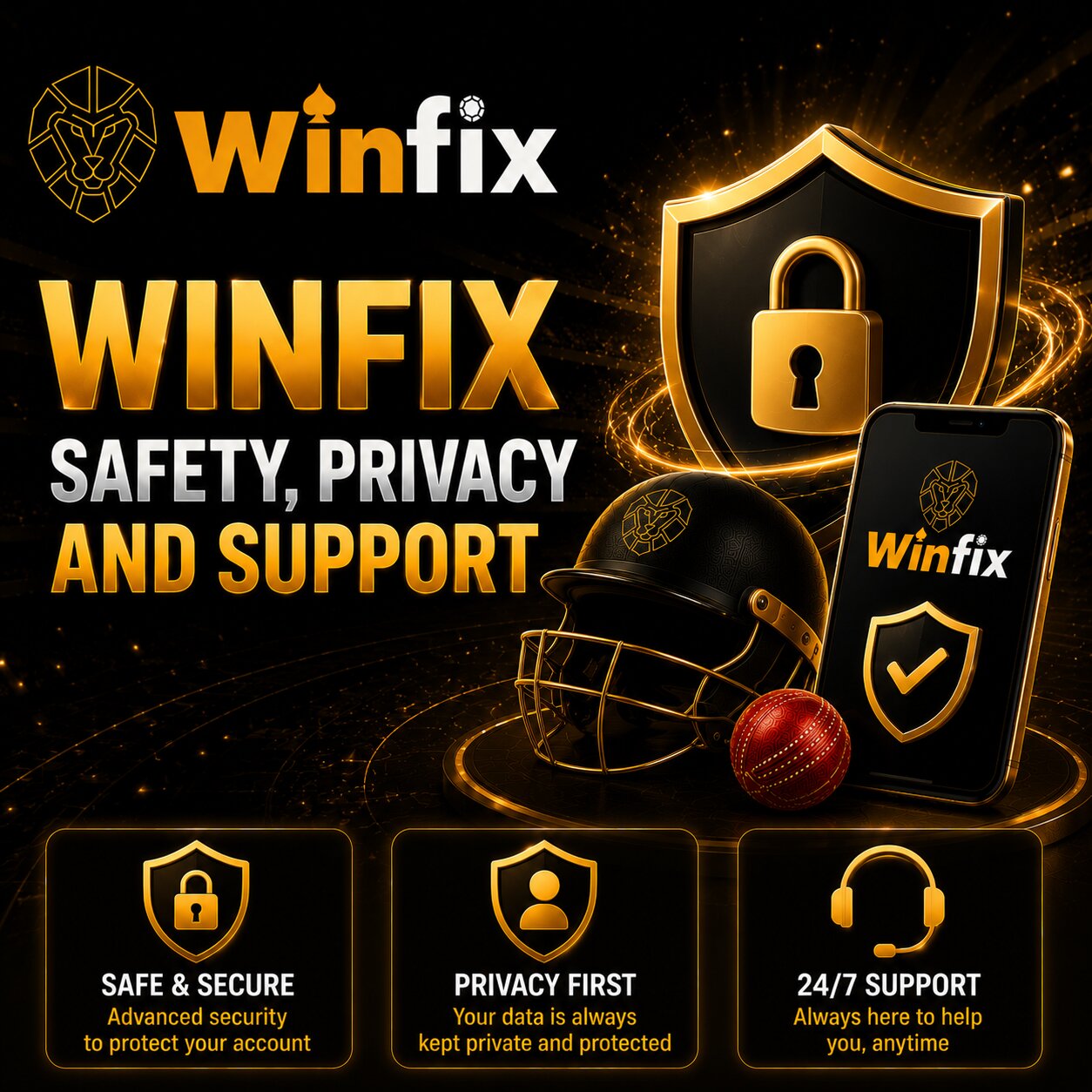 Winfix Safety, Privacy and Support
